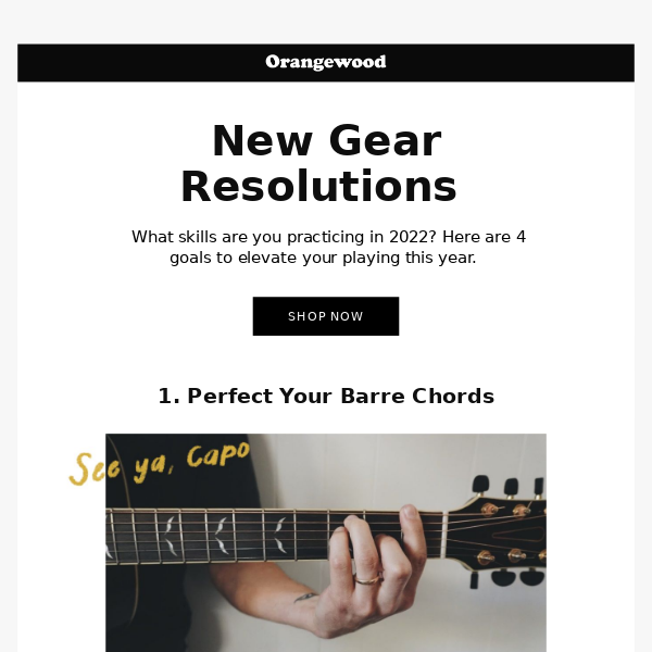 Resolutions for Guitarists