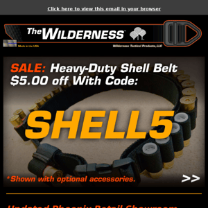 Wilderness Tactical: Heavy-Duty Shell Belt on Sale!