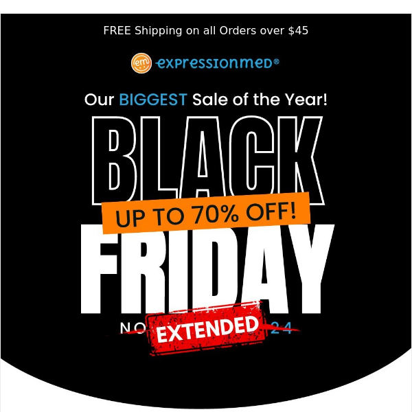 💥SURPRISE! Black Friday Extended! 🎉