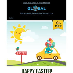 Don't Let Parking Slow You Down. Save $6 on Easter!