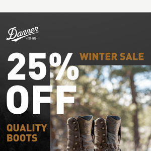 3 Days Left: 25% Off Quality Boots for Work, Hiking and More