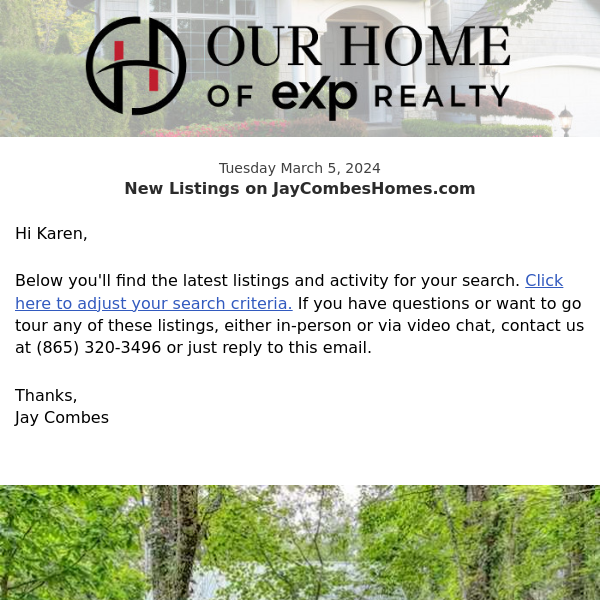 New Property Listings on JayCombesHomes.com