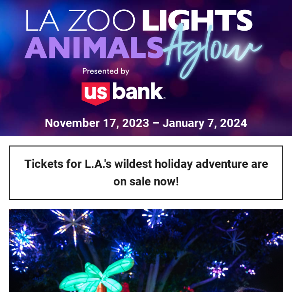 L A Zoo Lights Tix On Now La