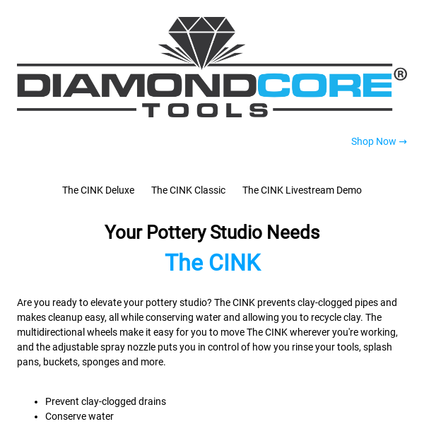 🥳 Now Celebrating National Clay Week! - Diamond Core Tools