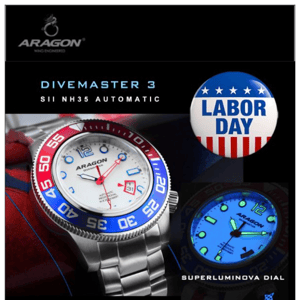 48-HRS Labor Days MEGA Sale - $109 Divemaster NH35 Automatic