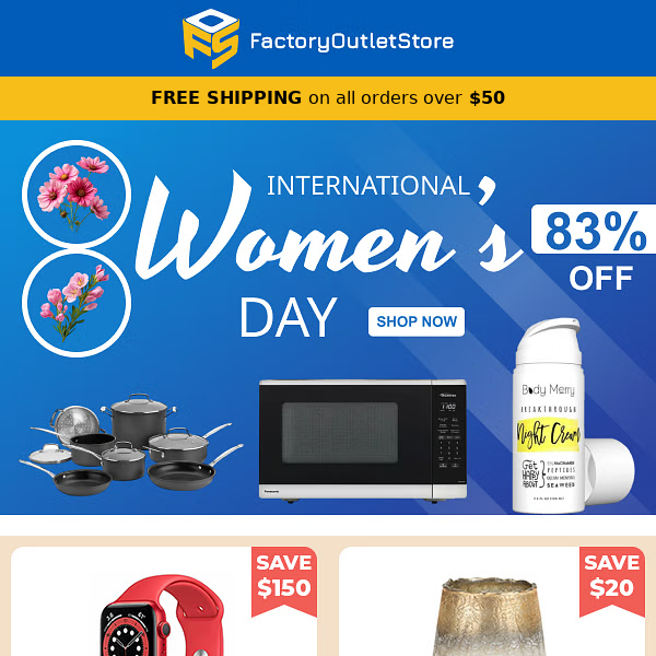 International Womens Day - Up to 83% OFF