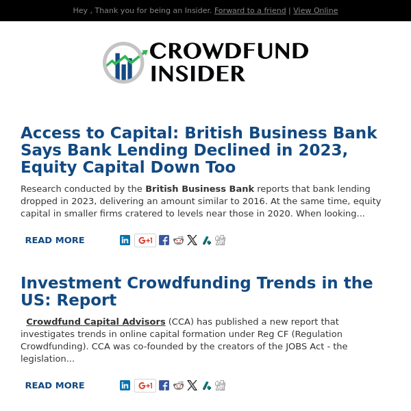 Investment Crowdfunding Trends, Accredited Investor Update, BNPL & Apple