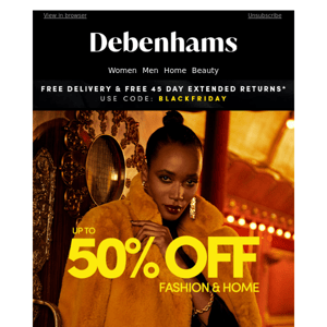 Debenhams open for our top 10 offers