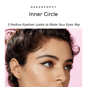 Your festive eyeliner step-by-step