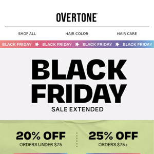 ONE MORE DAY ⚡️ Black Friday is now extended!