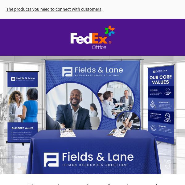 Make a memorable impression with FedEx Office
