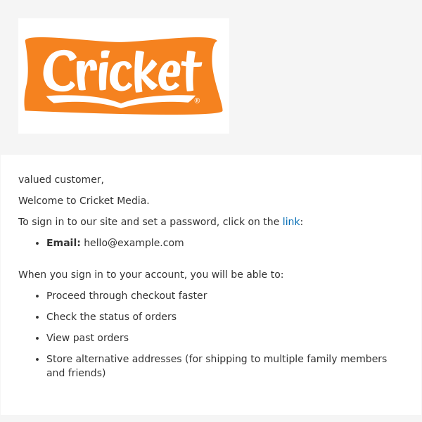 Welcome to Cricket Media