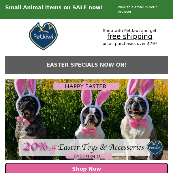 20% off Easter Stock! 🐰