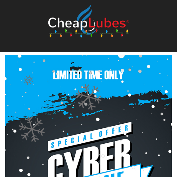 🎁CheapLubes.com Cyber Monday Sale - Get 15% Off Your Entire Order or Free Savvy Shopper Shipping on orders over $30 till Sun.,  December 4th. (A,C)