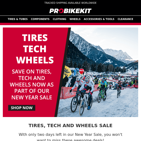 Tech, Tires, and Wheels Sale!