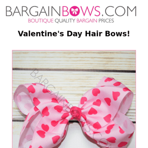 Valentine's Day Hair Bows