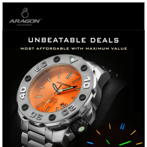 Starting at $179 Unbeatable Deals on the M50 T-100 Tritium Automatic