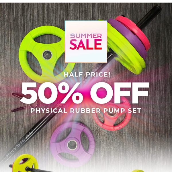50% off of Physical Rubber Pump Sets 👊