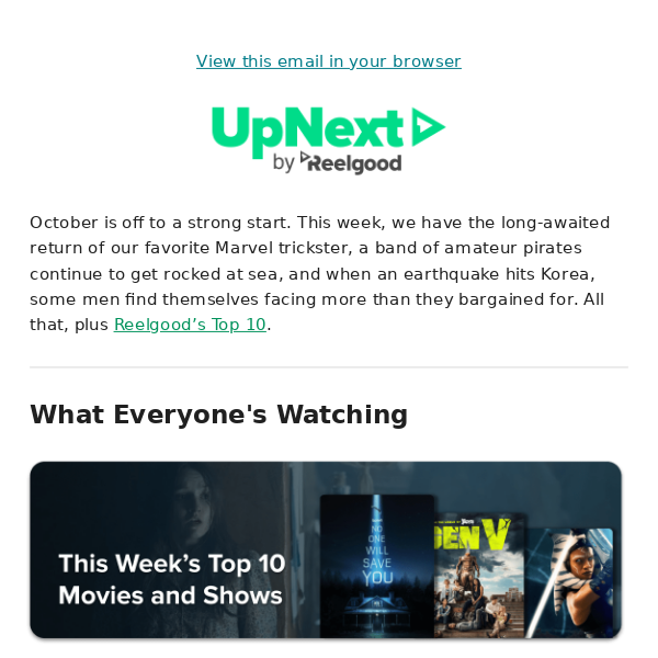 October streaming is here!