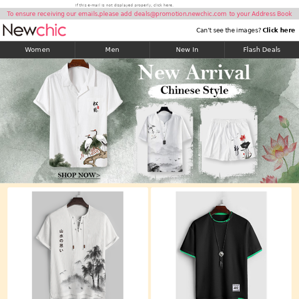 The plus size men fashion by Newchic (+ coupon)