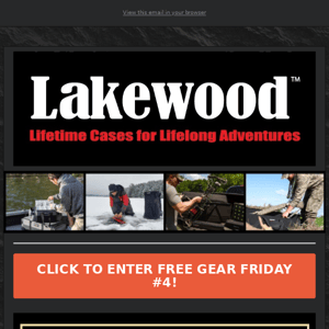 Free Gear Friday from Lakewood Products! 🎯