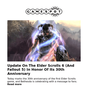 Update On Elder Scrolls VI (and Fallout 5)