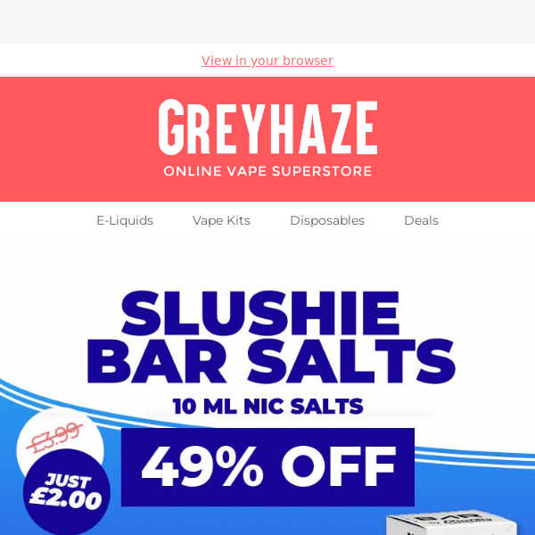 SAVE 49% OFF SLUSHIE BAR SALTS 😱