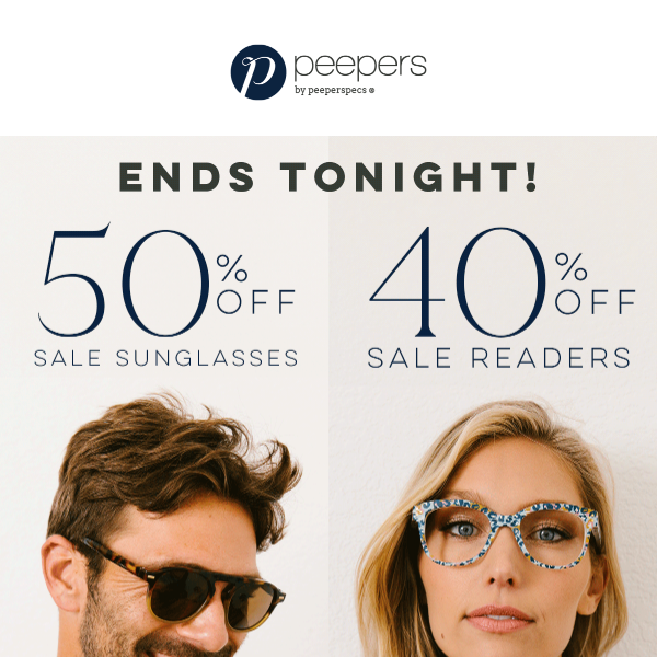 40% Off Sale Readers + 50% Off Sale Sunglasses