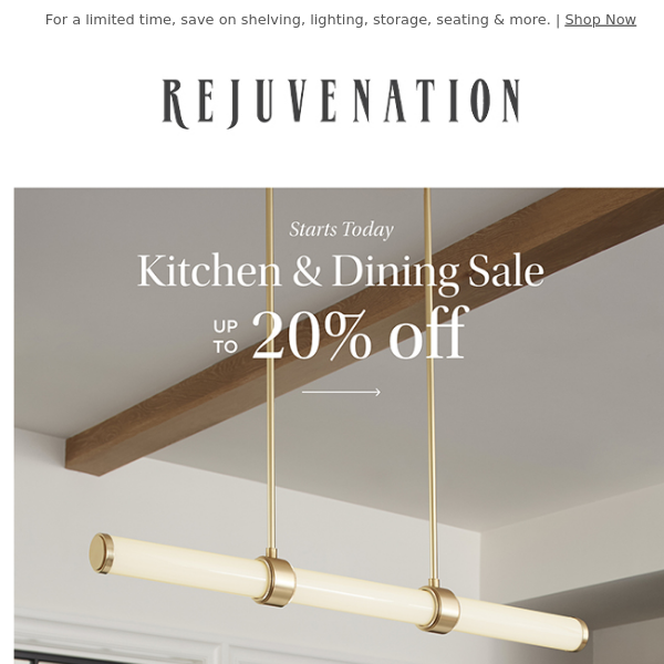 Now on sale: Kitchen & dining essentials are up to 20% off