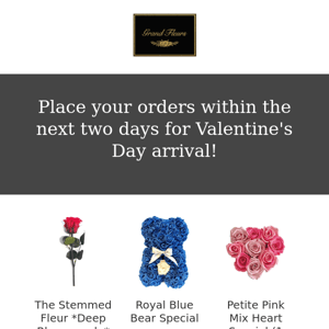 🌹There's still time for Valentine's Day orders!