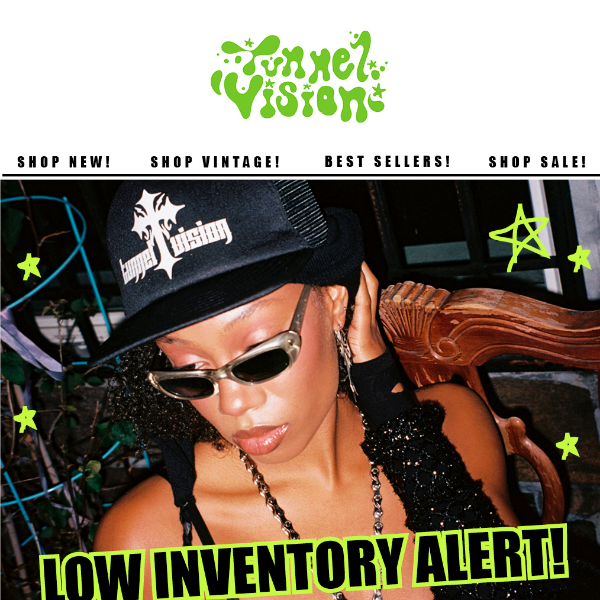 LOW INVENTORY ALERT!