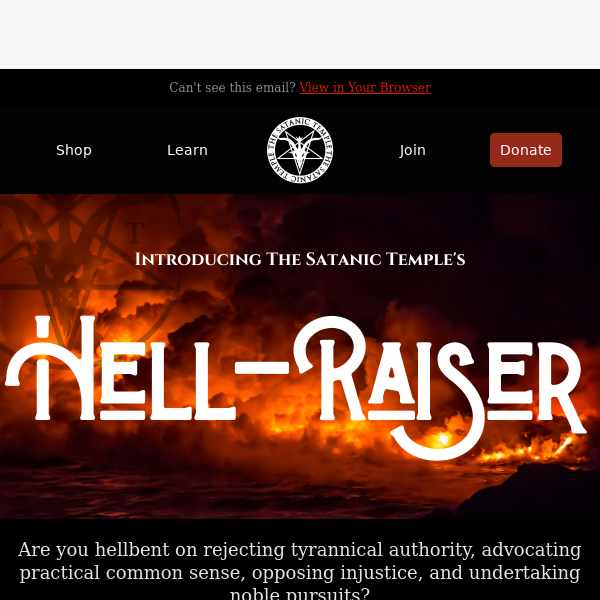 Introducing TST's Hell-Raiser: A $6.66 Monthly Donation Drive supporting TST's essential work!