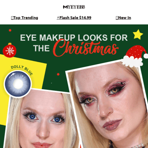 Christmas Eye Makeup Inspirations! 🎄✨