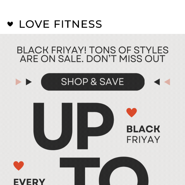 Love Fitness Apparel - Latest Emails, Sales & Deals