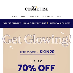 Stock Up! Skin Care Essentials @ Up To 70% Off + EXTRA 20% off