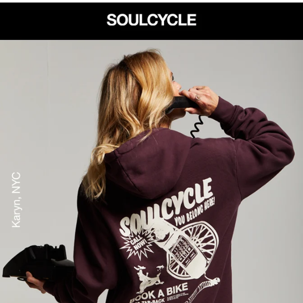 Dial into our NEW Soul by SoulCycle sweatshirt 📞