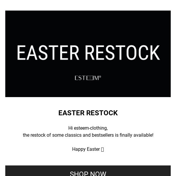 Easter Restock | Online now