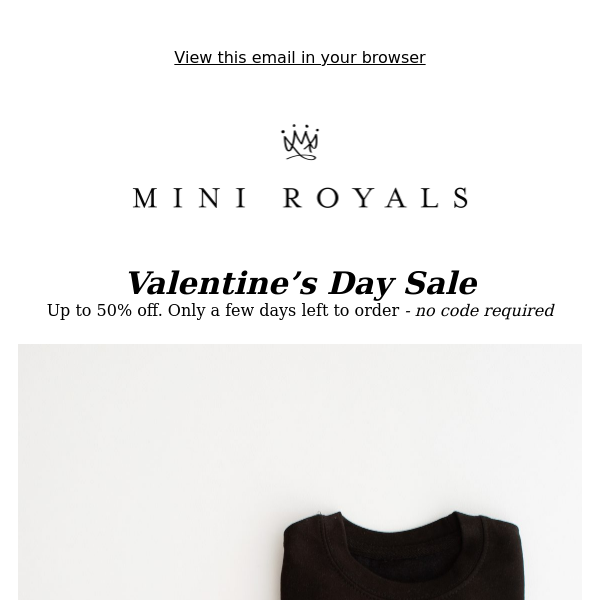 Valentine's Day Sale - Only a few days to receive orders