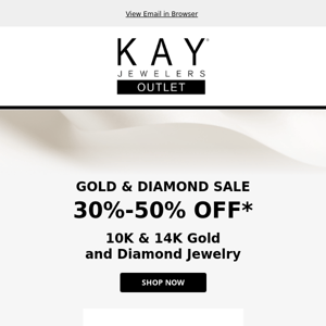 30-50% OFF 10K & 14K Gold & Diamond Jewelry 🌟