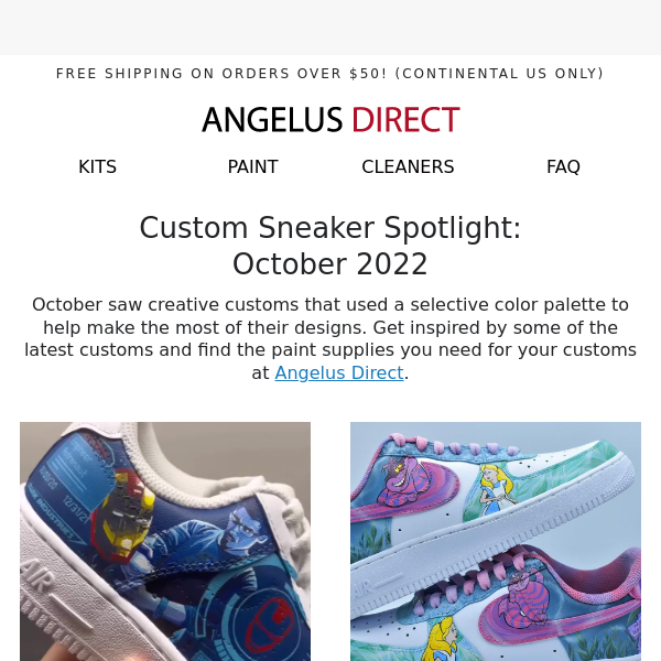 Custom Sneaker Spotlight: October 2022 🖌️ 🎨 - Angelus Direct