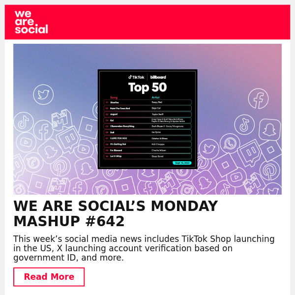 We Are Social’s Monday Mashup #642
