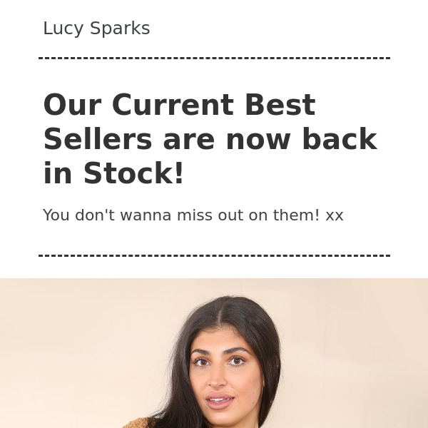 Our Current Best Sellers are back in stock!