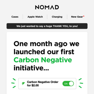 Our First Carbon Negative Initiative🌲