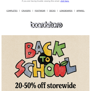 🤓 Back to school - 20-50% off storewide 🤓