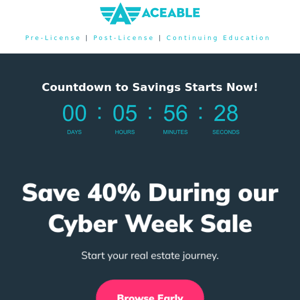 Our Cyber Week Sale is just around the corner...