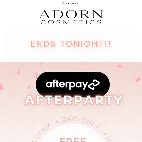 Afterpay AfterParty ENDS TONIGHT!!! 🚨