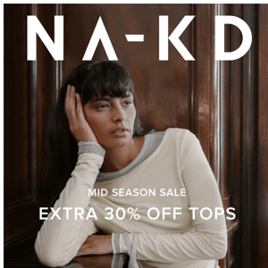 Only this weekend! EXTRA 30% OFF TOPS