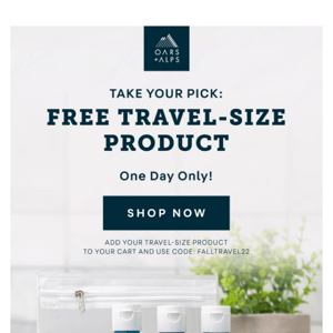 Today Only: Free Travel Size