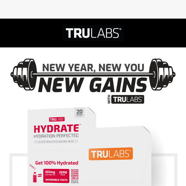 Jumpstart 2024 with TruLabs: New Year, New You, New Gains! 💥