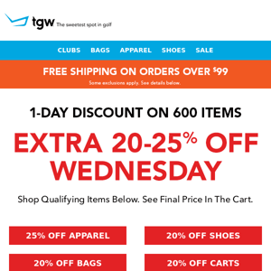 1-Day Only! Extra 20-25% Off 600 Items